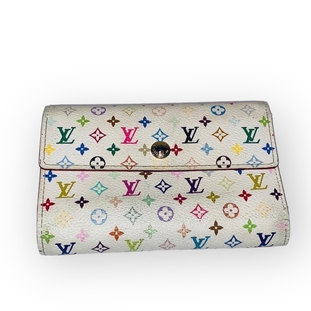 LOUIS VUITTON Multicolor Monogram Louise Wallet Authentic DATE CODE CA4087